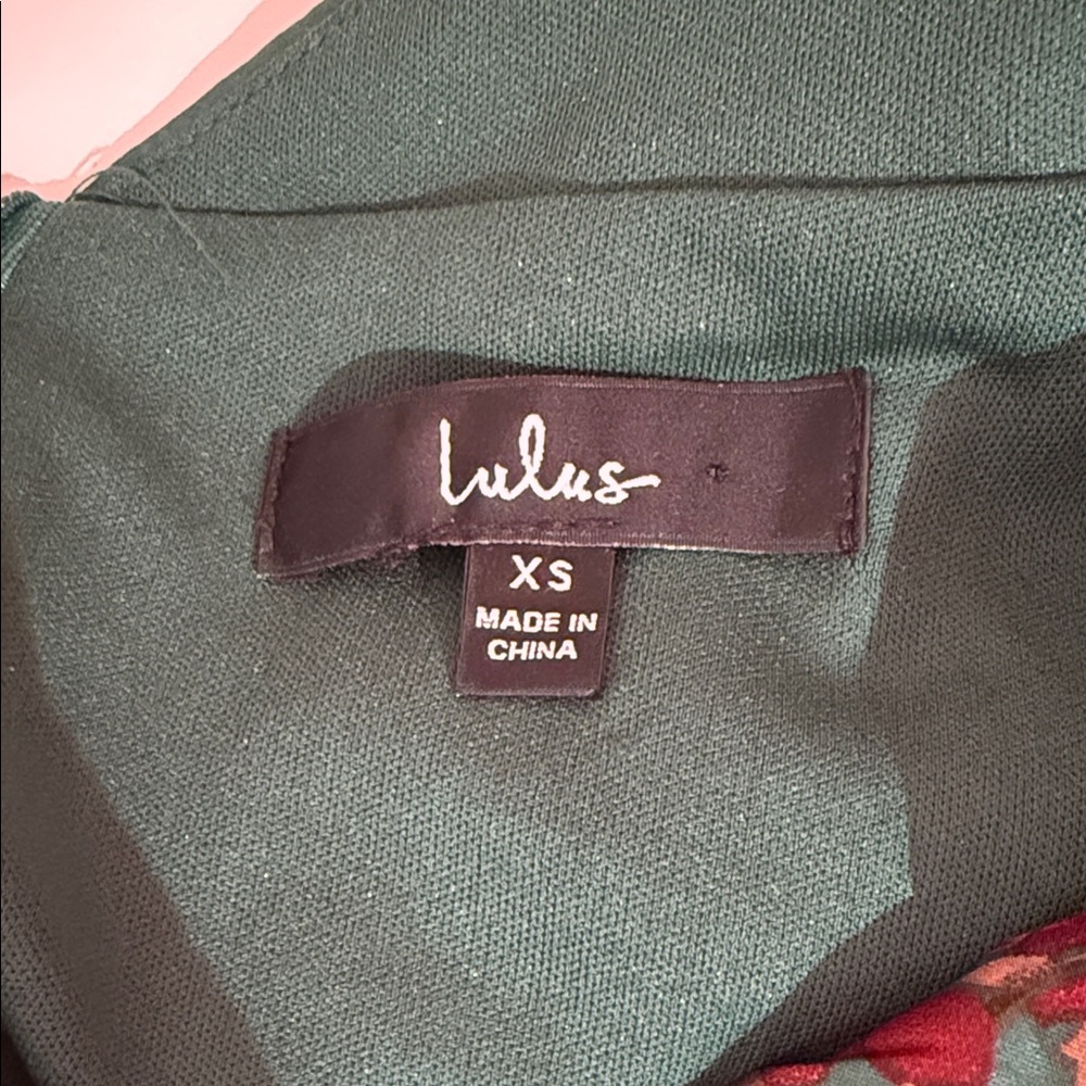 Lulu's Teal Floral Maxi Dress - Picture 2 of 5